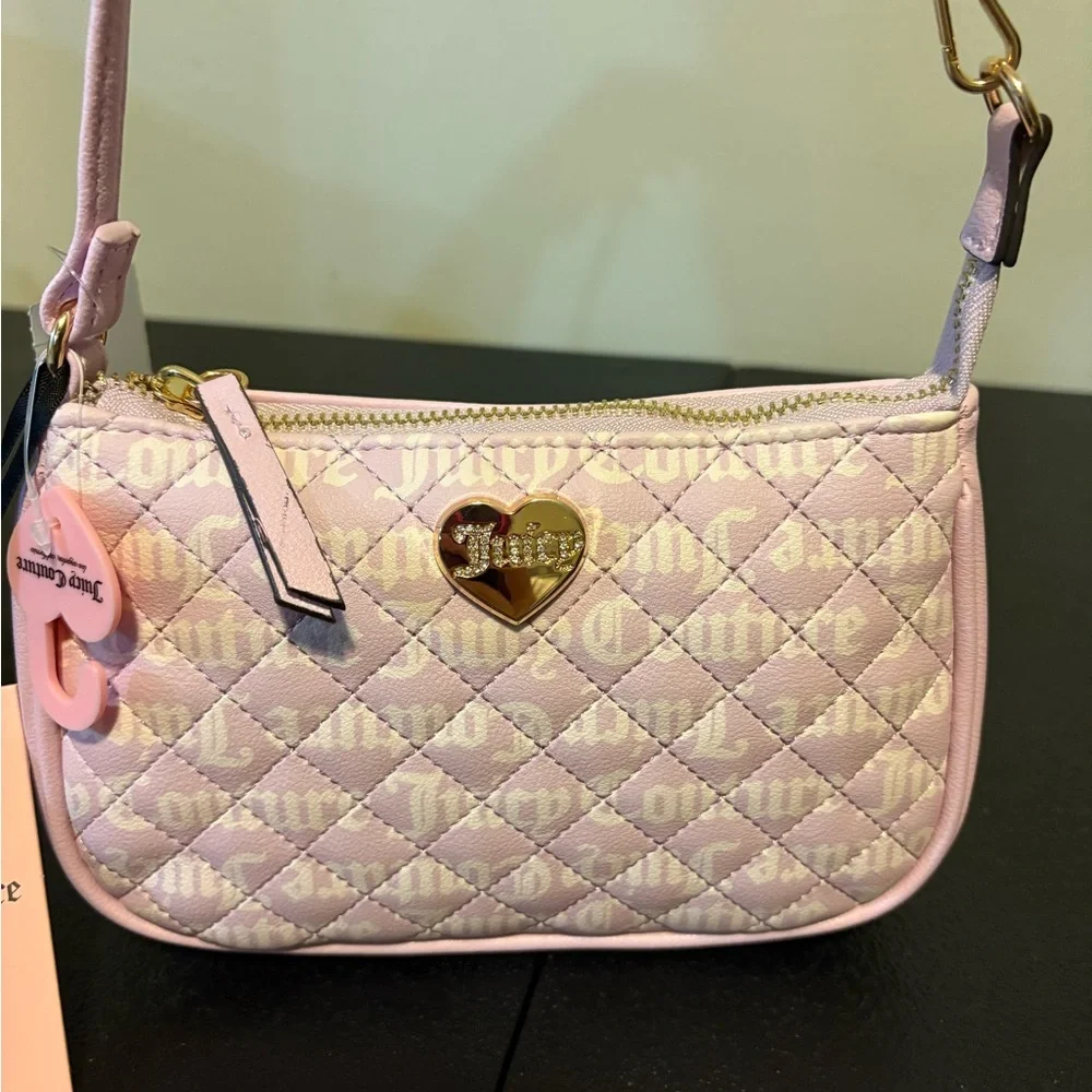 Juicy Couture Light Pink Quilted Shoulder Bag - Picture 3 of 3